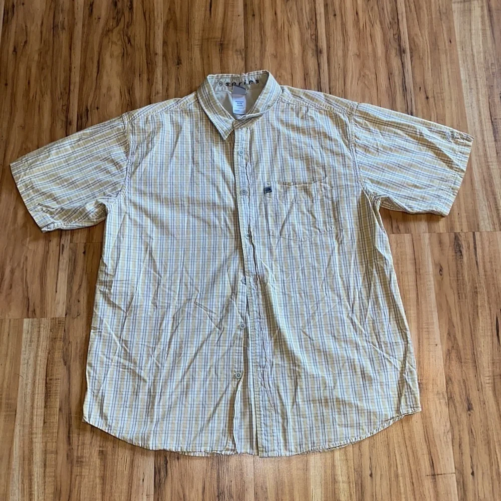 North face men’s short sleeve A5 series XL plaid